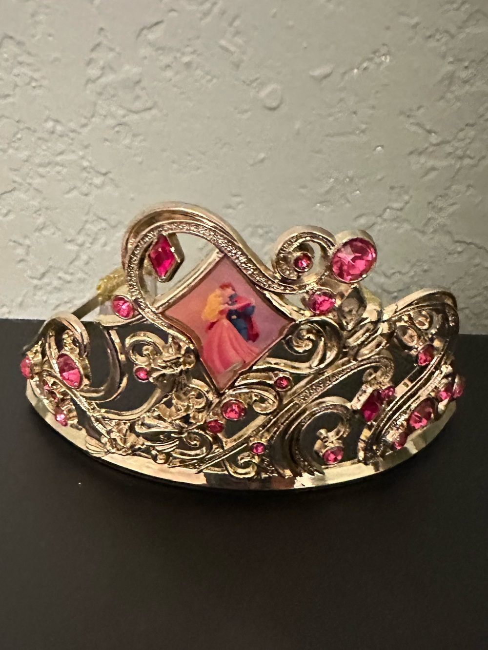 Disney Princess Aurora Tiara Crown – Pink Rhinestone Sleeping Beauty
